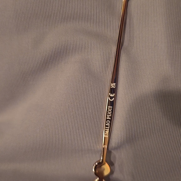 Emilio Pucci sunglasses women's round shiny rose gold and gradient brown new - Picture 9 of 14